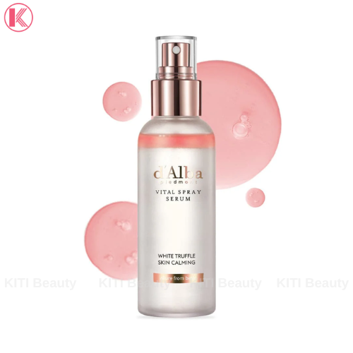 Xịt Khoáng Cấp Ẩm, Phục Hồi Da Thuần Chay D'Alba White Truffle Spray Serum 100ml (Vital Spray- màu hồng)